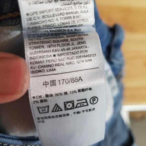 Old Navy Jeans Women Size 16 Blue Rockstar Stretch Super Skinny Button Fly - Picture 5 of 11